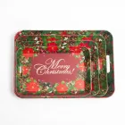 Large cheap daily promotion gift Christmas plastic serving tray