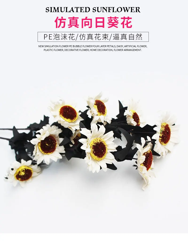 wholesale hand making foam flower sunflower foam flower