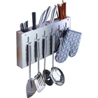 Wall Mounted Type Stainless Kitchen Rack 2019 Hanging Storage 304 Steel Knife Holder