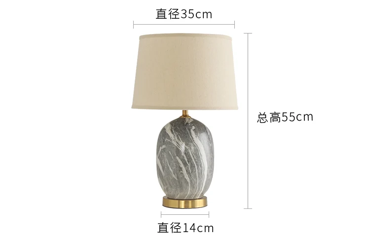 American Chinese E27 ceramic desk lamp retro home decoration table lamp