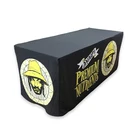 Textile Custom Fabric Polyester Advertising Printed Table Throw Exhibition Spandex Stretch Table Cloth Trade Show