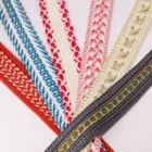 20mm hight quality metallic/polyester jacquard webbing for dress