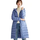 Hot Sale down jacket for women slim fit winter thick and warm Long down coat with hood