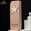 Wholesale Custom High Glossy Finish Wooden Plaques Star Trophy Award