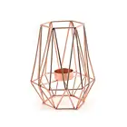 Nordic Style Metal Tea Light Holders 3D Geometric Candle Stick Holders