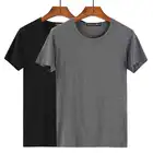 Latest Shirt Designs for Men 2XL 3XL Custom Logo Printing Black White Cotton Men T Shirt