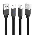 Direct manufacturers micro c type twin parallel usb 3.0 data link cable