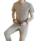 Shirts Chinese Style Retro Suit 2020 New Shirts And T-shirt Men's T-shirt Short Sleeve