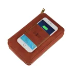 2020 New Fashion Multifunctional Clutch Long Purse Design PU Leather Wallet Power Bank