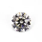 6 - 6.75mm Light yellow round brilliant cut factory price 8HS & 8AS loose gemstone cz stone cubic zirconia