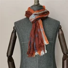 2019 Hot Sale Customized OEM Soft Tartan Woven 100% Polyester Scarf
