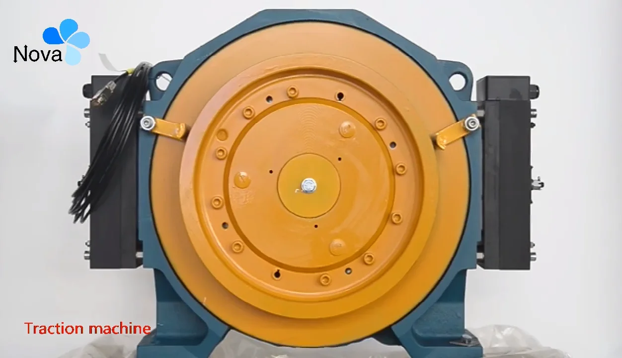 lift traction motor elevator torin gearless traction machine