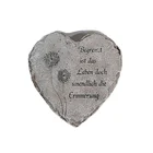 Plaques Custom Design Heart Shape Remembrance Resin Memorial Plaques Resin Memorial Stones Ornaments