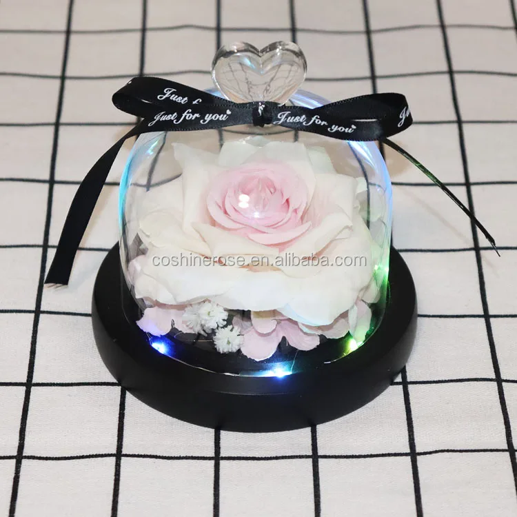 wholesale valentine gift rainbow led light artificial flower