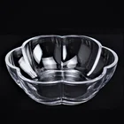 Flower appetizer glass bowl range salad bowl
