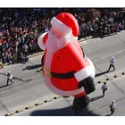 カスタマイズされたインフレータブルサンタクロースヘリウムフライングバルーンクリスマスパレード