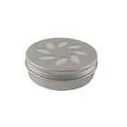 120g Screw Lid Aluminum Tin Jar Box with Flower Shape Die Cut top for Cosmetic Packing Use