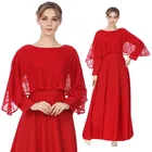 Middle Eastern Women Wedding Dress Fashion Islamic clothing Costume robe Lace Long Ladies Muslim Dress