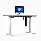 Ergonomics Electric Dual Motor Height Adjustable Sit Stand Desk With Custom Desktop Anti Collision
