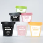 OEM ODM 100% Organic Herbal Extract Rose Deep Sea Peel off Cleansing Whitening Moisture Pink Clay Face Mask Skin Care