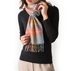 2019 New Arrival Fashion Punk Colorful Print Ladies Long Scarf