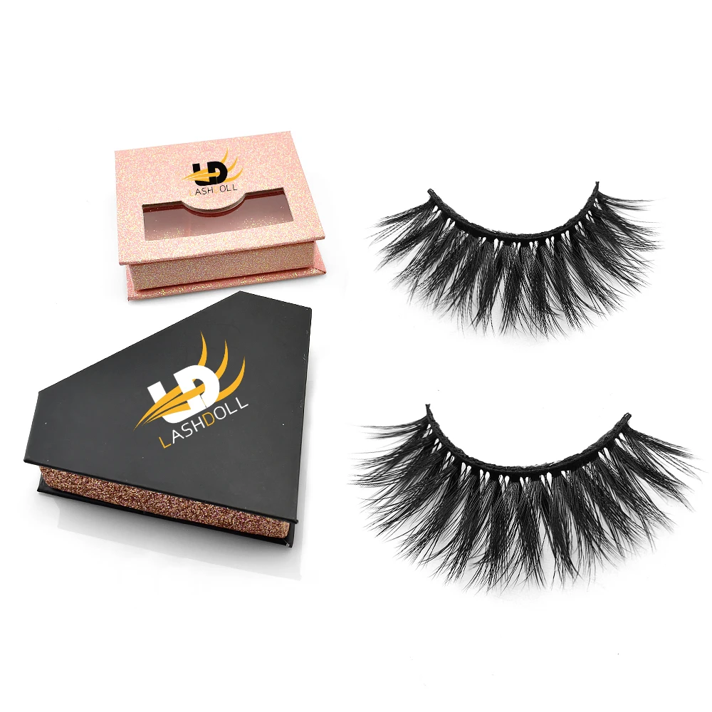 fur lashes 25mm eyelashes fluffy wholesale 3d mink eyelashes