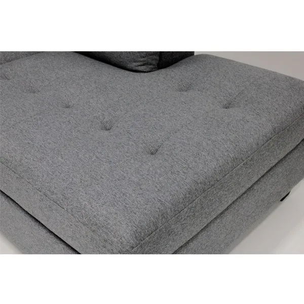 Wholesale large size gray sectional corner sofa with chaise