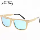 Top product 2019 natrual Bamboo layered sun glasses with grey polarized lens & acetate tips