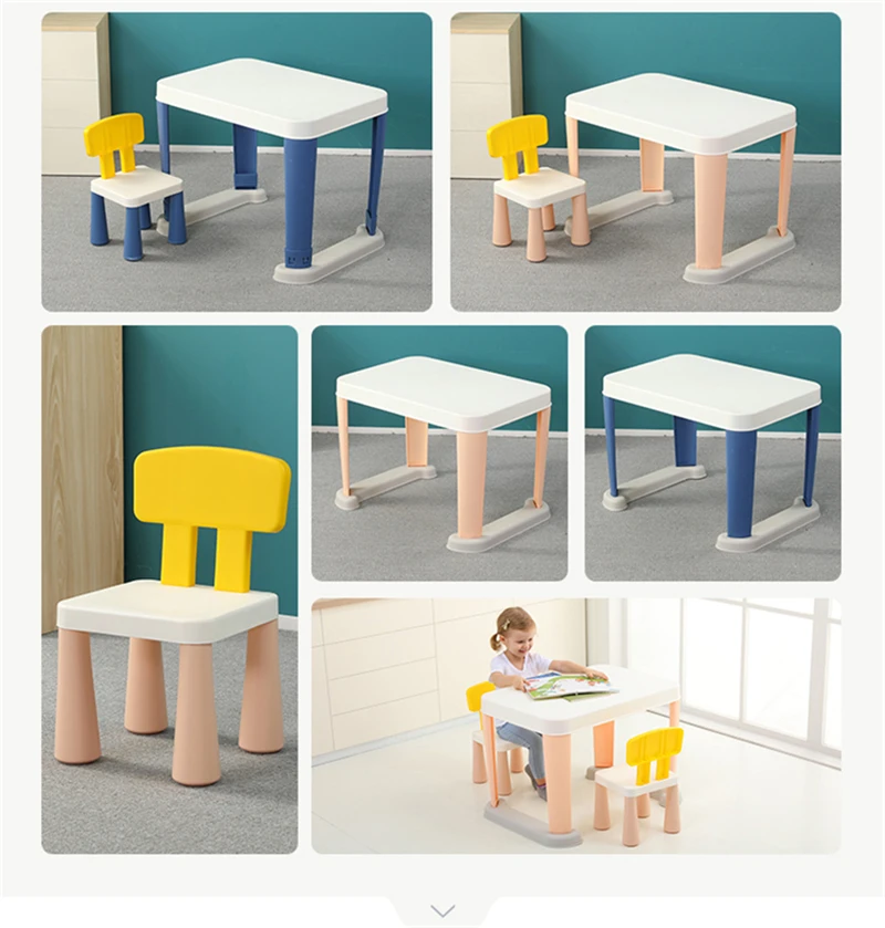 product feelkids hot sale children furniture sets plastic table and chair-8