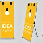 Customized 60 x 160 cm or 80 x 180 cm stand banner x banner for exhibition