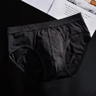 2019 hot sale mid-waist flexible breathable loose big size cotton men's panties underwear brief