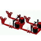 6x4 guide arm type four air bag truck air suspension assembly