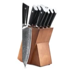 wholesale 7 pieces VG10 damascus Chef Kitchen Knives Set