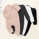 Organic Baby Clothes Baby Clothes Supplier Organic Cotton Unisex Long Sleeve Newborn Romper Baby Clothes