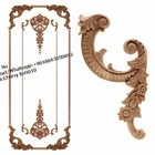 Wooden Carved Wood Furniture Wooden Cabinet Decoration Floral Carved Applique And Onlays Wood Carving Corner Applique