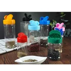 High quality portable pink 100 ml square plastic spice salt pepper bottle shakers wholesale