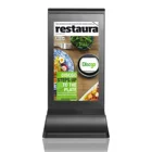 Lcd media player mirror advertising touch