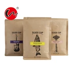 Kraft paper pouch sealable bags aluminum foil ziplock bag