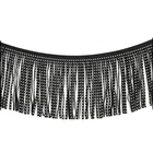 Wholesale Black Leather Fringe Trim For Dress