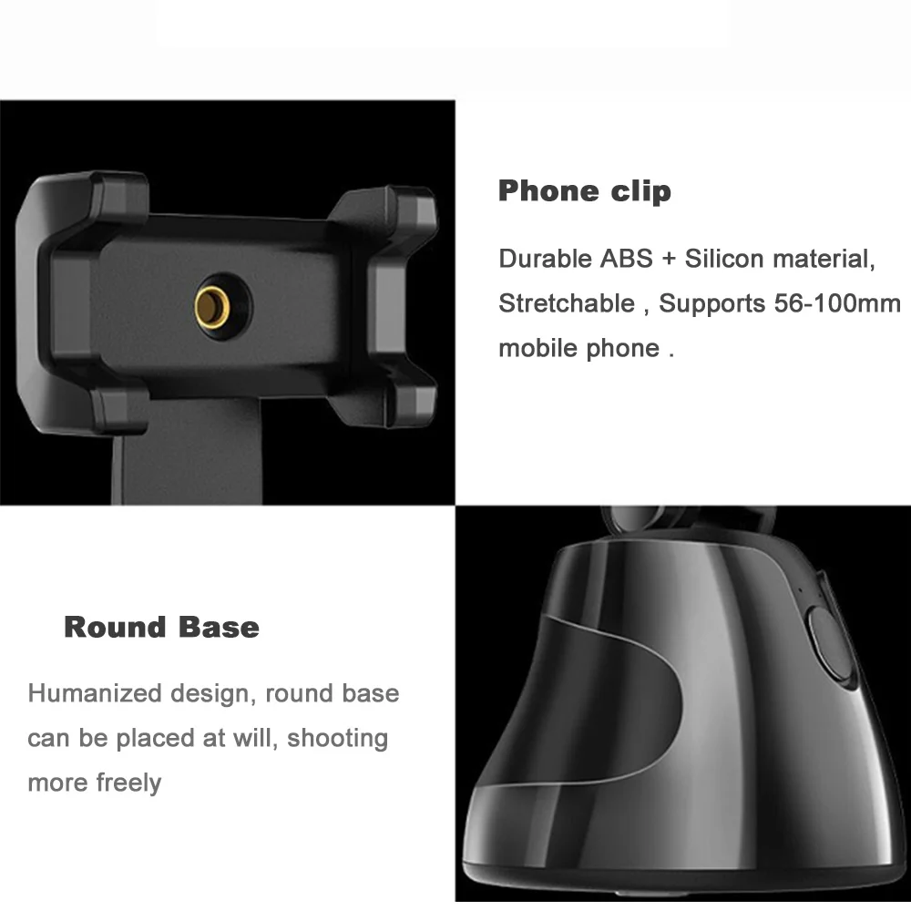 360 Rotation Face tracking Selfie Stick Tripod Object Tracking Holder Camera Gimbal for Photo Vlog Live Video Record