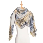 2019 top grade high quality real pure grid shawl cashmere pashmina scarf