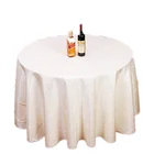 Hotel/Restaurant/Banquet/Event/Party 100% polyester white Table Cloth