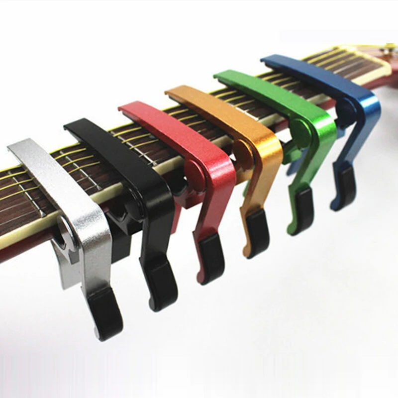 High Quality Aluminium Alloy Metal New Color  Guitar Capo Quick Change Clamp Key Acoustic Classic Guitar Capo For Tone Adjusting