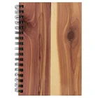 logo color printing good quality Wooden Cover Vintage Notebook Publish Book