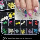 Nail 3d Sticker 3d Nail Art 3D Dry Flower Natural Pressed Nail Sticker