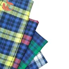 Polyester/Cotton twill yarn dyed plaid shirt fabric