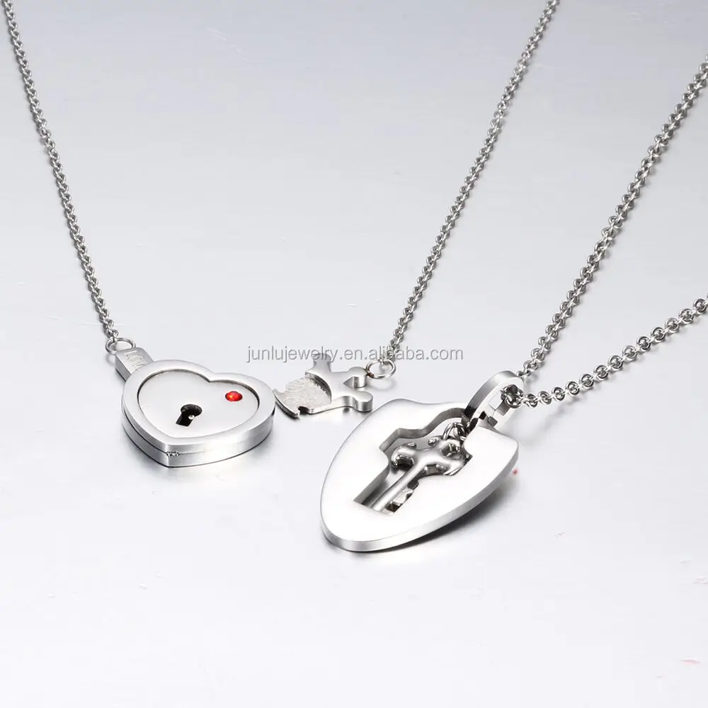 new romantic men women couple stainless steel peach heart key