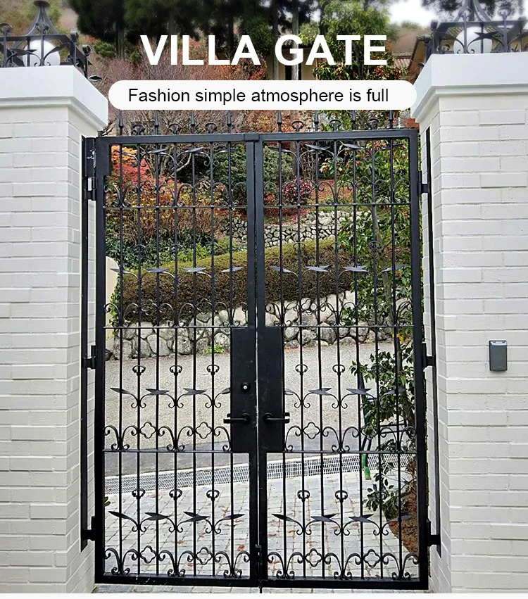 Laser cutting fence fine sanding Aluminum Art lpowder coated all-weather outdoor leisure Gates