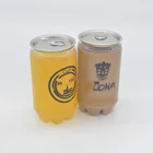 Popular packaging transparent plastic soda can logo printing