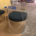 Modern antique styled acrylic hair salon furniture barber styling chair acrylic salon chair